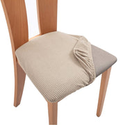 Spandex Jacquard Chair Cushion Cover Dining Room Upholstered Cushion Solid Chair Seat Cover Without Backrest Furniture Protector high chair covers DailyAlertDeals Color-02 1 Piece 
