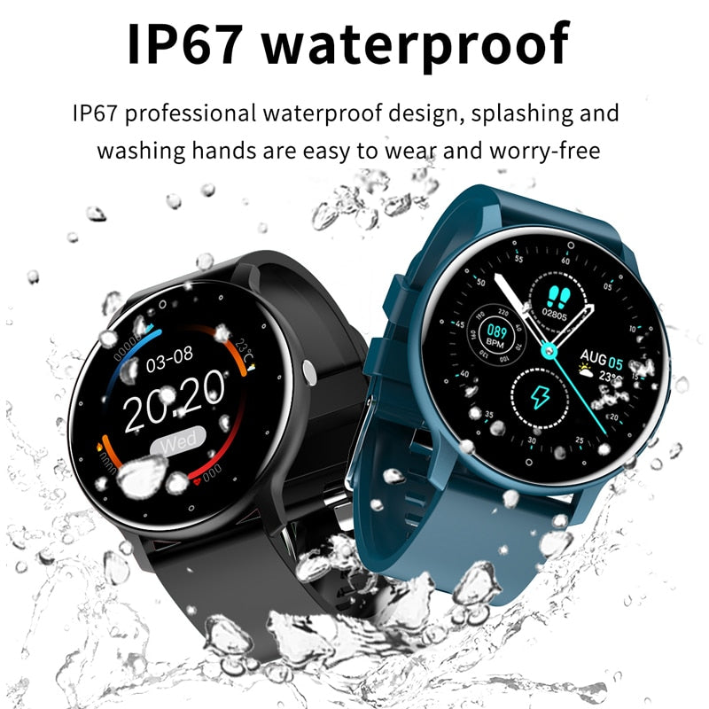 Smart watch Ladies Full touch Screen Sports Fitness watch IP67 waterproof Bluetooth For Android iOS Smart watch Female ultra thin smart watch DailyAlertDeals   