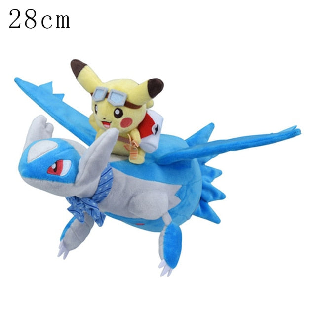 Pokemon Plush Toy Pikachu Stuffed Eevee Charmander Squirtle Charizard Blastoise Bulbasaur Anime Figure Doll Baby Christmas Gift Pokemon Plush kidsToy Pikachu DailyAlertDeals Latios 28cm  