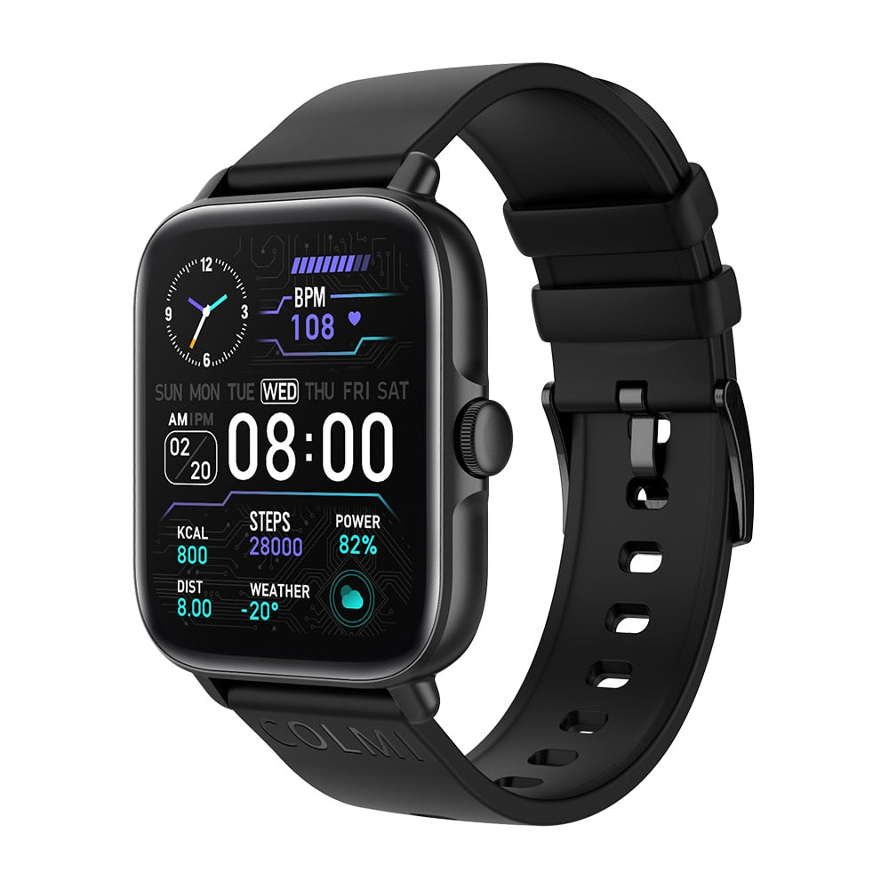 COLMI P28 Plus Bluetooth Answer Call Smart Watch Men IP67 waterproof Women Dial Call Smartwatch GTS3 GTS 3 for Android iOS Phone 0 DailyAlertDeals Black China 