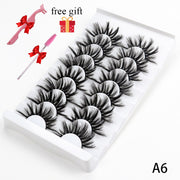 5/8 Pairs Faux Mink Eyelashes Soft Fluffy Natural False Eyelashes 3D Thick Dramatic Makeup Eyelashes Reusable Handmade Lashes  DailyAlertDeals A6 China 
