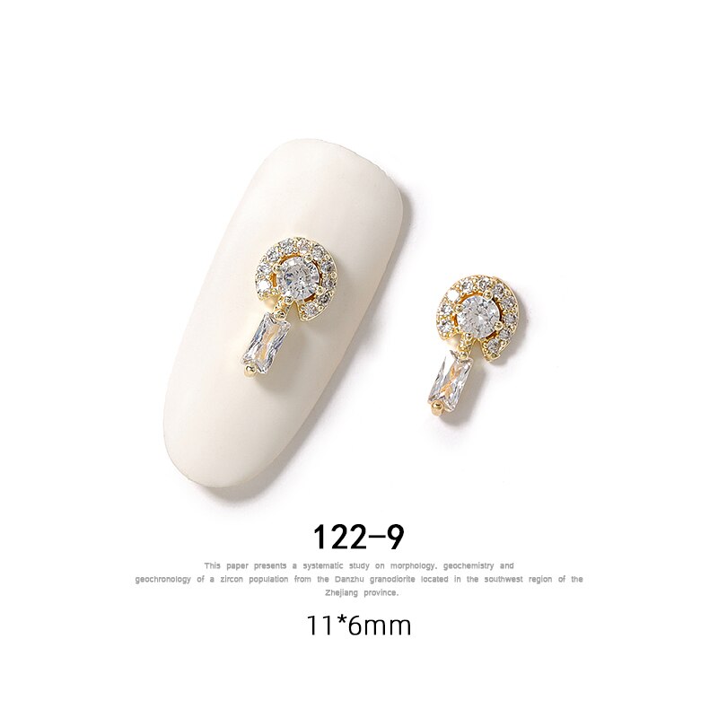 5 pieces 3D metal Zircon Nail art decorations Butterfly rhinestones nail art jewelry alloy zircon tassel pendant nail accessory Nail Rhinestones Jewelry DailyAlertDeals 122-9  