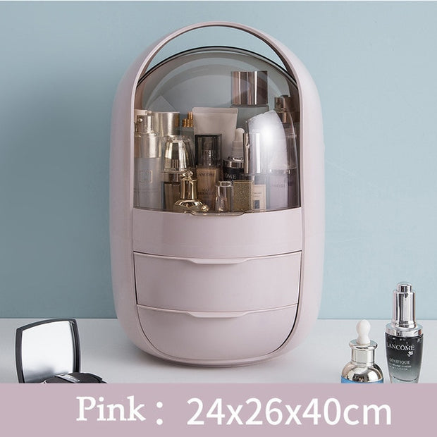 Fashion Big Capacity Cosmetic Storage Box Waterproof Dustproof Bathroom Desktop Beauty Makeup Organizer Skin Care Storage Drawer 0 DailyAlertDeals 11  