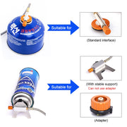 Camping Gas Stove Outdoor Tourist Burner Strong Fire Heater Tourism Cooker Survival Furnace Supplies Equipment Picnic Gas Stove for camping DailyAlertDeals   