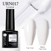UR SUGAR 7.5ml Dark Purple Gel Nail Polish Soak Off UV LED Semi Permanent Gel Varnishes Manicure Nails Art Matte Top Coat Needed nail polish DailyAlertDeals URN017 1  