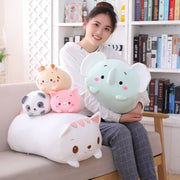 18-28CM Soft Animal Cartoon Pillow Cushion Cute Fat Dog Cat Totoro Penguin Pig Frog Plush Toy Stuffed Lovely kids Birthyday Gift 0 DailyAlertDeals   