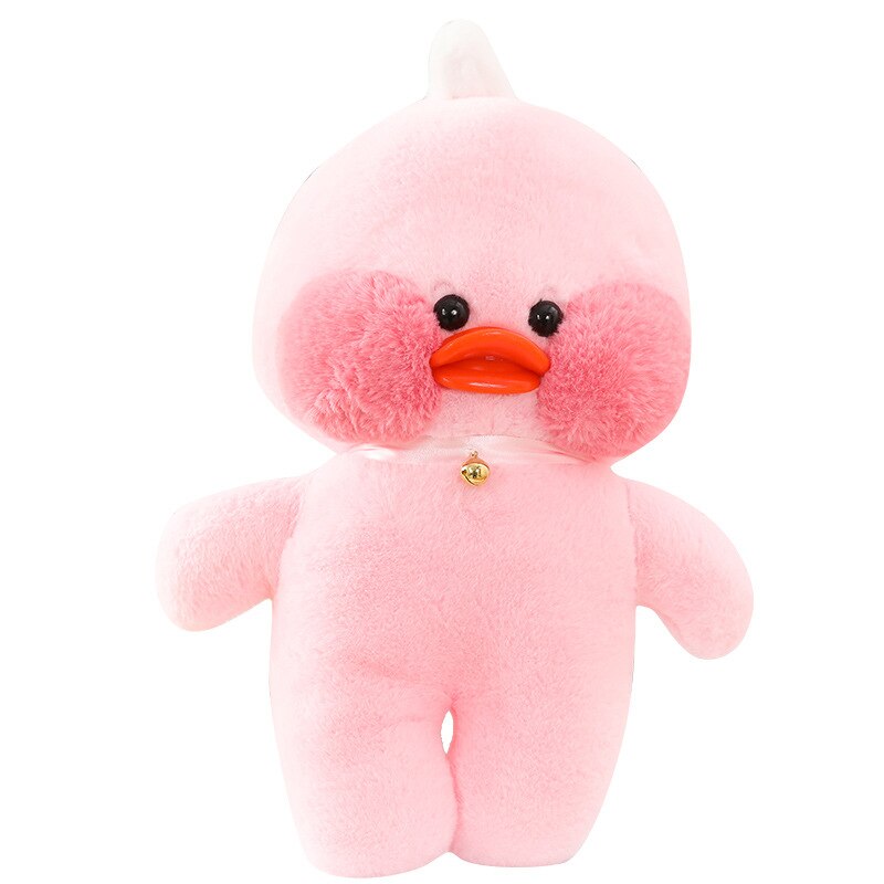 30cm Cute LaLafanfan Cafe Duck Plush Toy Girl Stuffed Soft Kawaii Duck Doll Animal Pillow Christmas Birthday Gift For Kids Child Duck Plush Toy Girl DailyAlertDeals Pink Naked Duck  