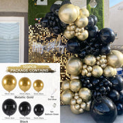 Black Gold Balloon Garland Arch Kit Confetti Latex Baloon Graduation Happy 30th 40th Birthday Balloons Decor Baby Shower Favor 0 DailyAlertDeals 1 Balloon Set 