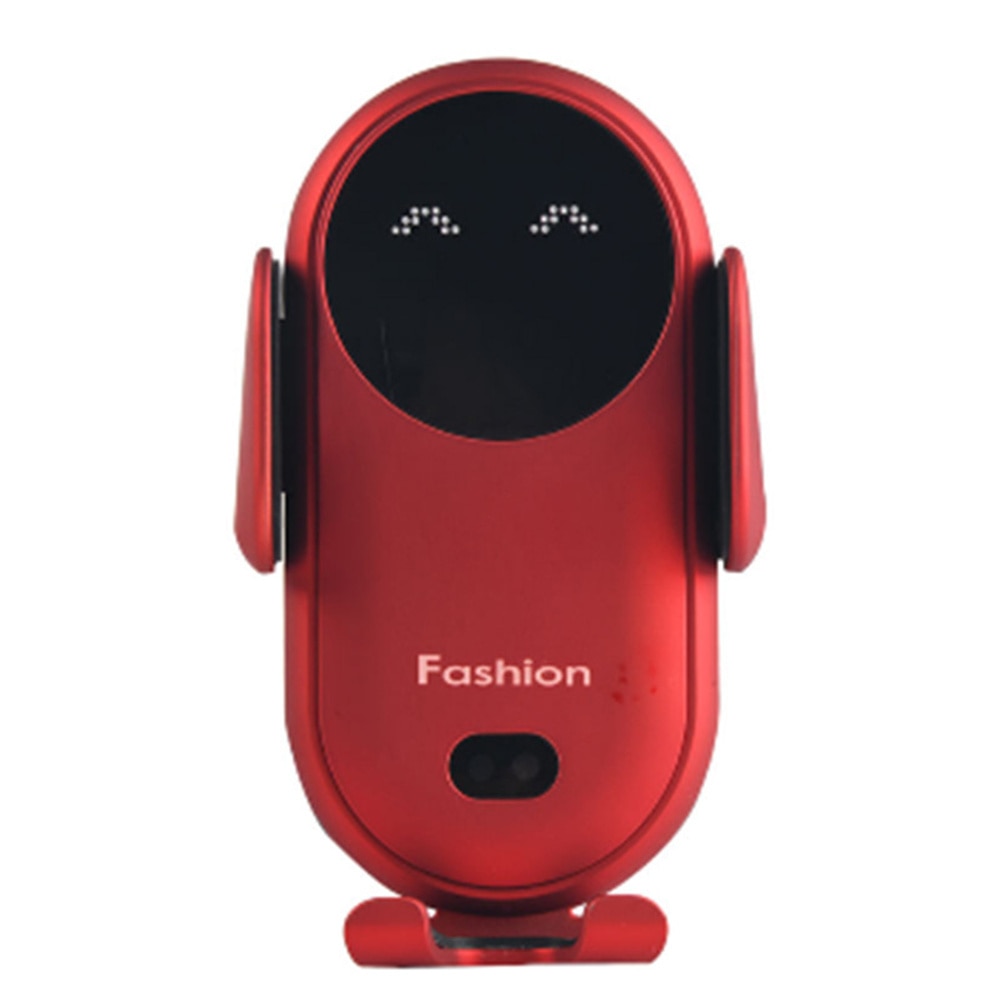 10W Car Wireless Charger Car Phone Holder for iPhone 12 12ProMax 11 11Pro X XR XSMAX 8 7 Plus Intelligent Infrared Phone Holder phone holder DailyAlertDeals Red  