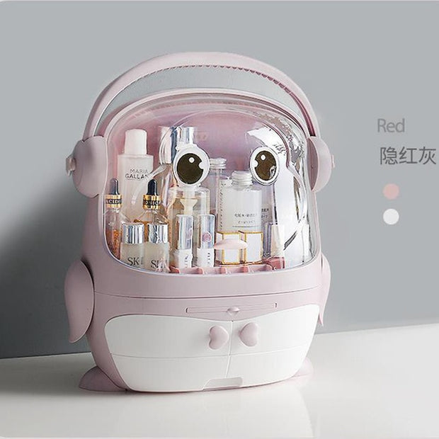 Fashion Big Capacity Cosmetic Storage Box Waterproof Dustproof Bathroom Desktop Beauty Makeup Organizer Skin Care Storage Drawer 0 DailyAlertDeals 8  