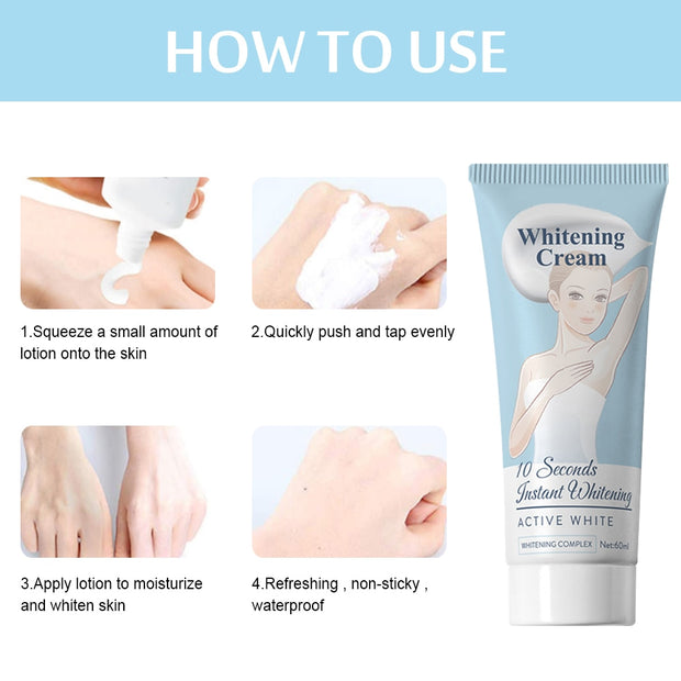 Women Armpit Whitening Cream Underarm Whitening Cream Legs Knees Private Parts Body White Nourishing Brightening Skin Care 0 DailyAlertDeals   