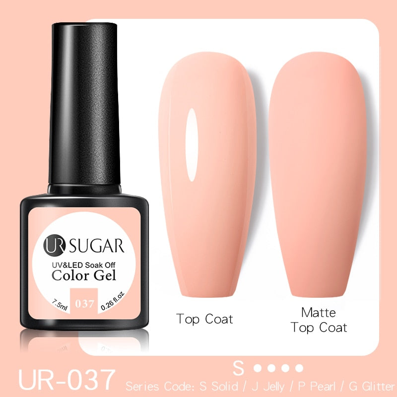 UR SUGAR Fluorescent Gel Nail Polish Neon Yellow Green Blue Color Gel Soak Off UV Nail Gel Varnish For Nail Art Top Coat Neon Fluorescent Gel Nail Polish DailyAlertDeals 037  