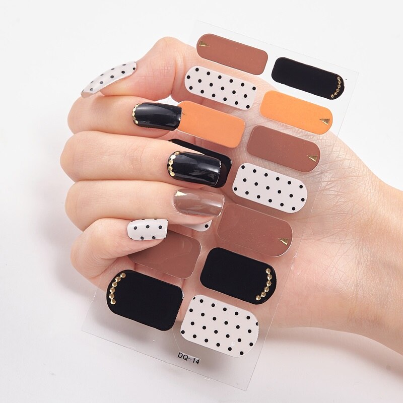 Three Sorts 0f Nail Stickers Full Cover Nail Stickers Novidades Nail Strips Self Adhesive Nail Sticker Nails Sticker Designer Nail Stickers DailyAlertDeals DQ-14  