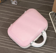 2023 NEW 13 Inch Mini Suitcase Diamond Cute Cosmetic Case Pink Small  Zipper Tide Storage Box 0 DailyAlertDeals picture color 4  