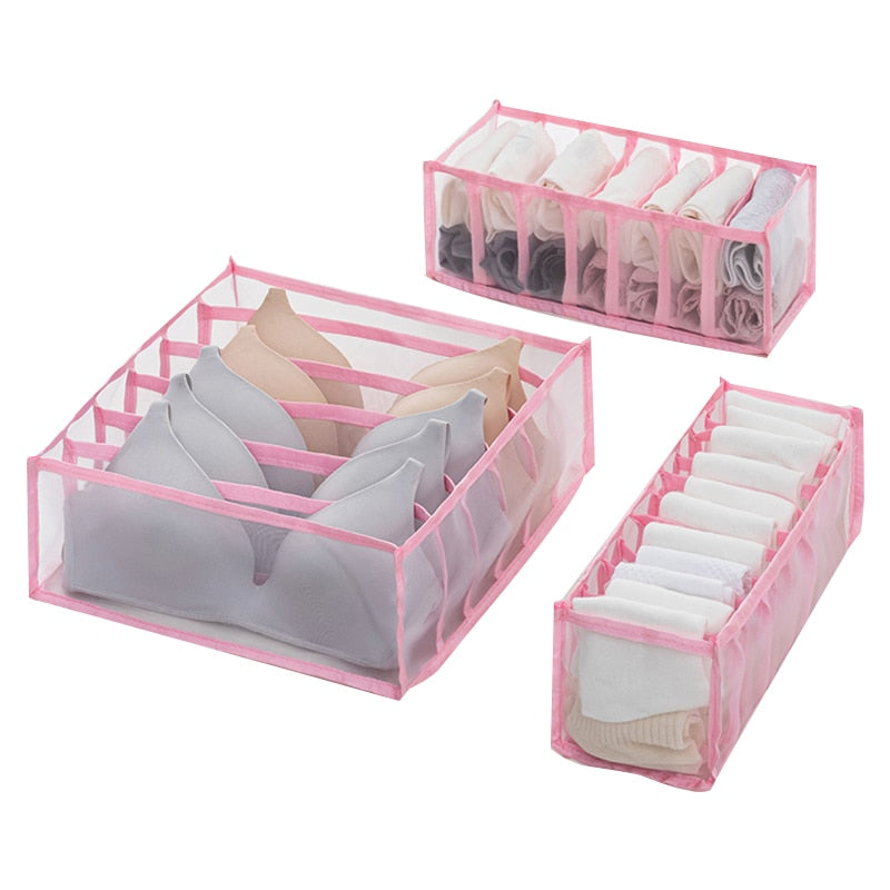 Underwear Bra Organizer Storage Box Drawer Closet Organizers Divider Boxes For Underwear Scarves Socks Bra Underwear Bra Organizer Storage Box DailyAlertDeals 3pcs-sets 3  