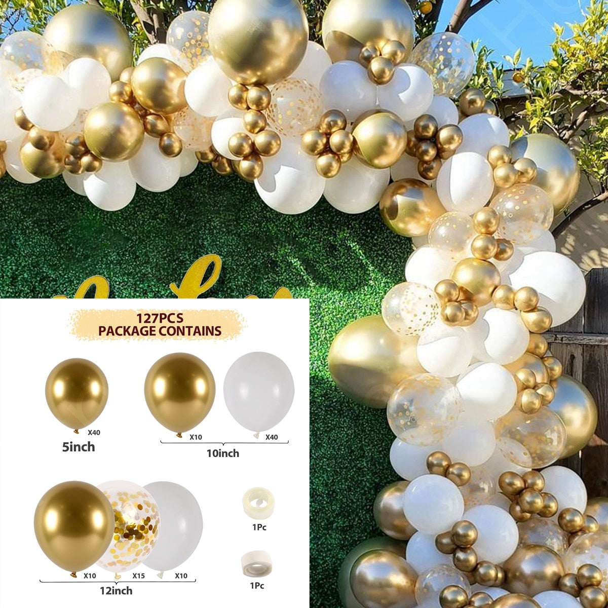 Pink Balloon Garland Arch Kit Birthday Party Decorations Kids Birthday Foil White Gold Balloon Wedding Decor Baby Shower Globos Balloons Set for Birthday Parties DailyAlertDeals 2 AS SHOWN 