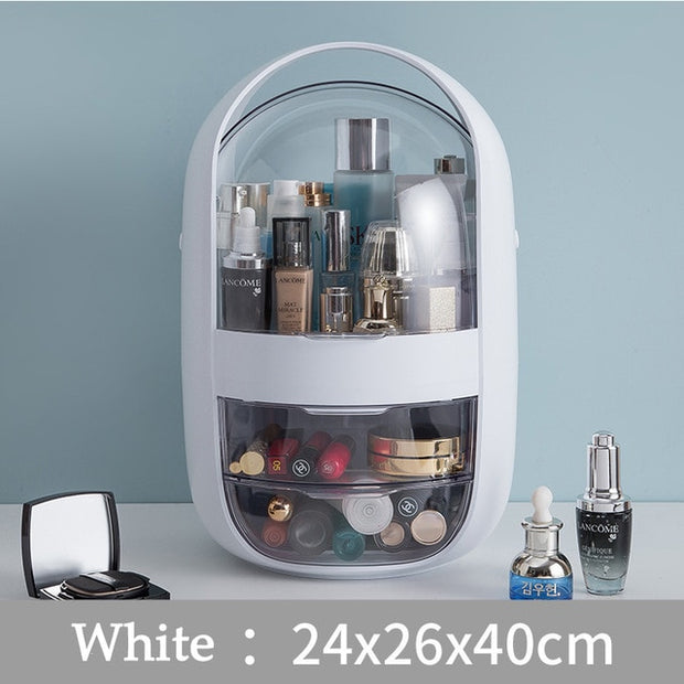 Fashion Big Capacity Cosmetic Storage Box Waterproof Dustproof Bathroom Desktop Beauty Makeup Organizer Skin Care Storage Drawer 0 DailyAlertDeals 9  