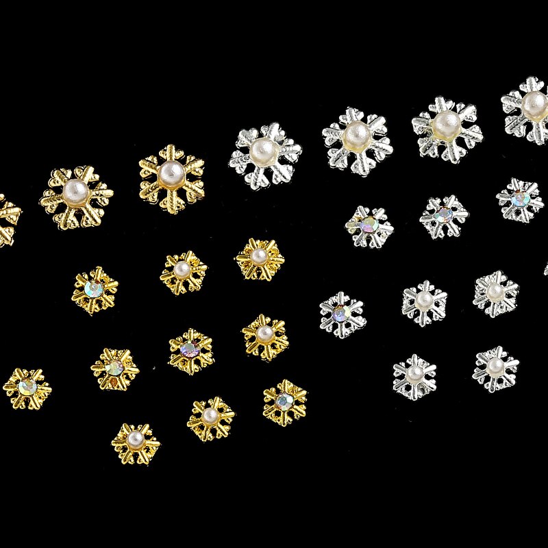 9 Designs Christmas Tree sock snowflake Nail Art Decorations Alloy Metal DIY 3D Nail Rhinestones Accessories Jewelry Tools 0 DailyAlertDeals   