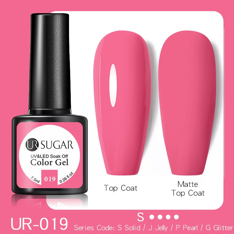 UR SUGAR Fluorescent Gel Nail Polish Neon Yellow Green Blue Color Gel Soak Off UV Nail Gel Varnish For Nail Art Top Coat Neon Fluorescent Gel Nail Polish DailyAlertDeals 019  