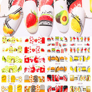 12 Designs Nail Stickers Set Mixed Floral Geometric Nail Art Water Transfer Decals Sliders Flower Leaves Manicures Decoration 0 DailyAlertDeals 01  