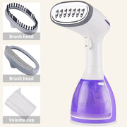 saengQ Handheld Garment Steamer 1500W Household Fabric Steam Iron 280ml Mini Portable Vertical Fast-Heat For Clothes Ironing Garment Steamers DailyAlertDeals violet TY122 China US