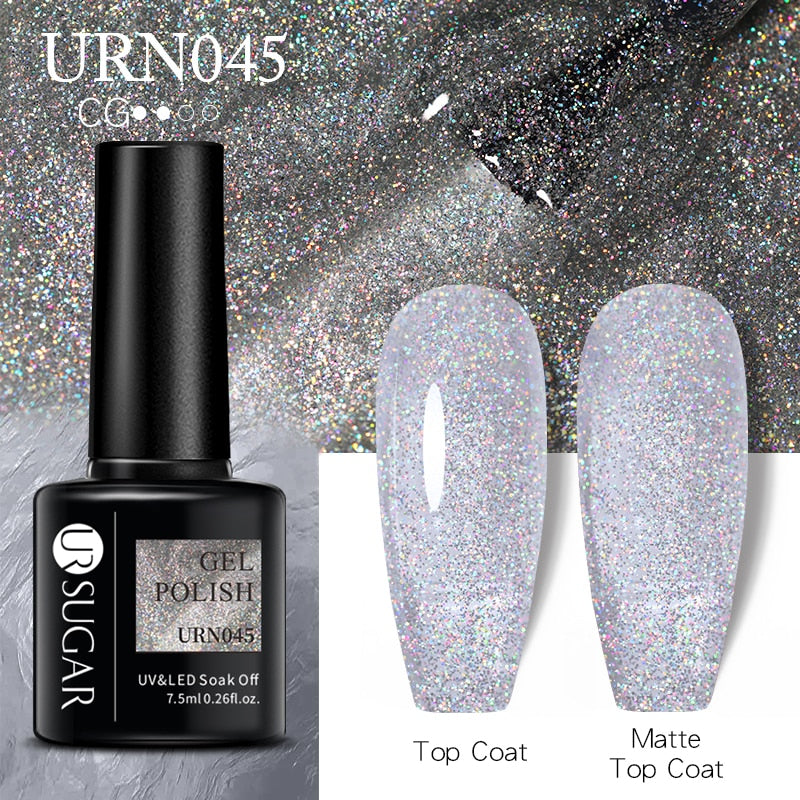 UR SUGAR 7.5ml Dark Purple Gel Nail Polish Soak Off UV LED Semi Permanent Gel Varnishes Manicure Nails Art Matte Top Coat Needed nail polish DailyAlertDeals
