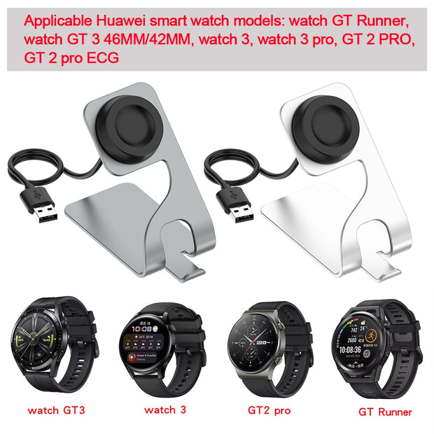 Smartwatch Dock Charger Adapter Power Charging Cable Wire Stand for Huawei Watch GT Runner/GT 3/3 Pro/GT 2 Pro/ GT 2 Pro ECG 0 DailyAlertDeals   