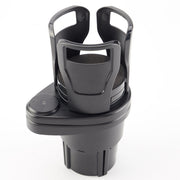 2 In 1 Vehicle-mounted Slip-proof Cup Holder 360 Degree Rotating Water Car Cup Holder Multifunctional Dual Houder Auto Accessory 0 DailyAlertDeals Black  
