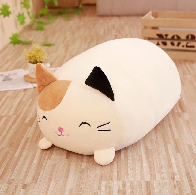 18-28CM Soft Animal Cartoon Pillow Cushion Cute Fat Dog Cat Totoro Penguin Pig Frog Plush Toy Stuffed Lovely kids Birthyday Gift 0 DailyAlertDeals 28cm cat  