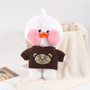 30cm Cute LaLafanfan Cafe Duck Plush Toy Girl Stuffed Soft Kawaii Duck Doll Animal Pillow Christmas Birthday Gift For Kids Child 0 DailyAlertDeals Duck Clothes 8  