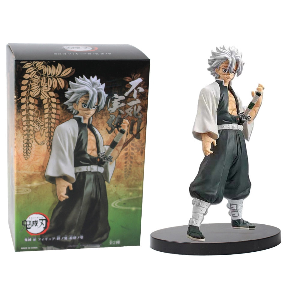 Anime Demon Slayer Figure Kamado Tanjirou Nezuko Action Figures PVC Model Toys Zenitsu Figurine Inosuke Kimetsu No Yaiba Figura Demon Slayer Figure DailyAlertDeals Sanemi With box  