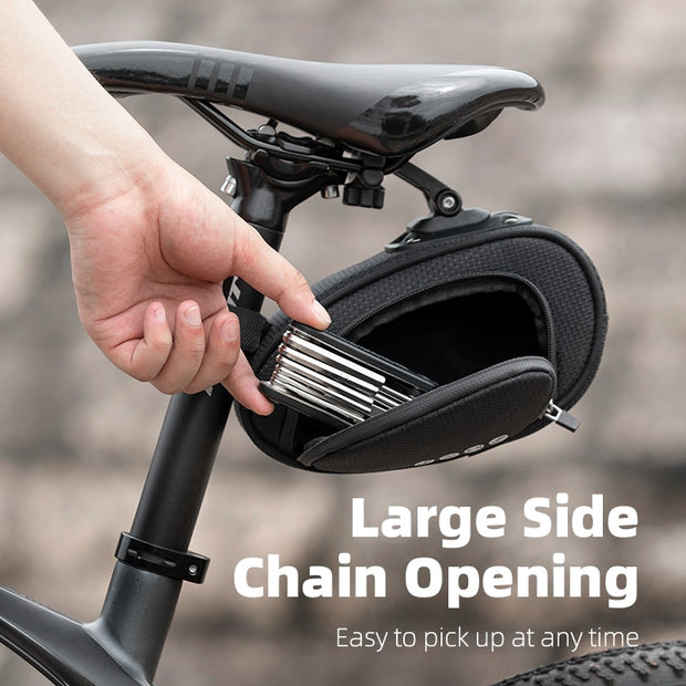 ROCKBROS Rainproof Bicycle Bag Shockproof Bike Saddle Bag For Refletive Rear Large Capatity Seatpost MTB Bike Bag Accessories 0 DailyAlertDeals   