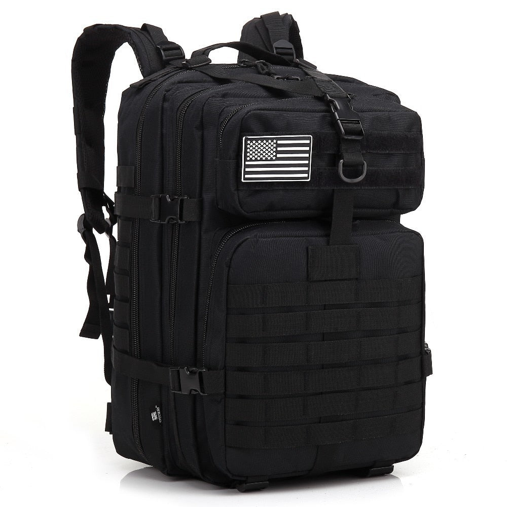 50L Large Capacity Man Army Tactical Backpacks Military Assault Bags Outdoor 3P EDC Molle Pack For Trekking Camping Hunting Bag 0 DailyAlertDeals Black China 