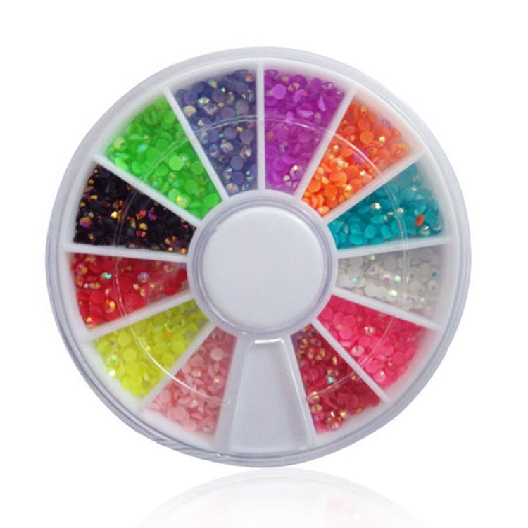 2mm/3mm/4mm/5mm AB Acrylic Diamond Nail Glitter Rhinestones Crystal DIY Nail Art Decorations Manicure Accessories Tools Nail Glitter Rhinestones DailyAlertDeals 028  