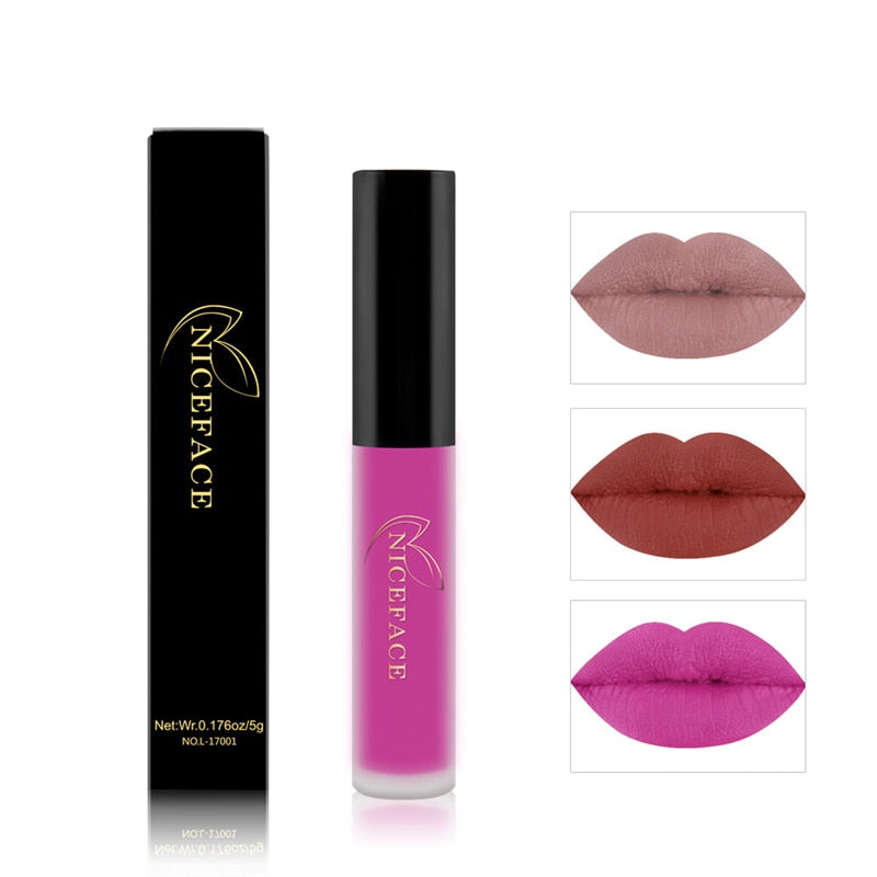 25 color matte liquid lipstick nude lip gloss makeup high pigment lip gloss waterproof lasting moisturizing cosmetics Matte Lipstick DailyAlertDeals   