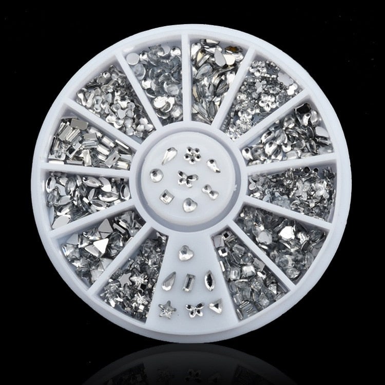 2mm/3mm/4mm/5mm AB Acrylic Diamond Nail Glitter Rhinestones Crystal DIY Nail Art Decorations Manicure Accessories Tools Nail Glitter Rhinestones DailyAlertDeals 047  