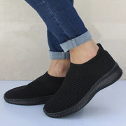 Women Shoes Knitting Sock Sneakers Women Spring Summer Slip On Flat Shoes Women Plus Size Loafers Flats Walking krasovki Famela 0 DailyAlertDeals   