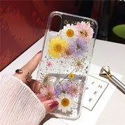 Qianliyao Dried Flower Silver foil Phone Cases For iPhone 14 13 12 11 Pro Max XS Max XR X 6 6s 7 8 Plus SE Soft Silicone Cover 0 DailyAlertDeals For iphone X 3 