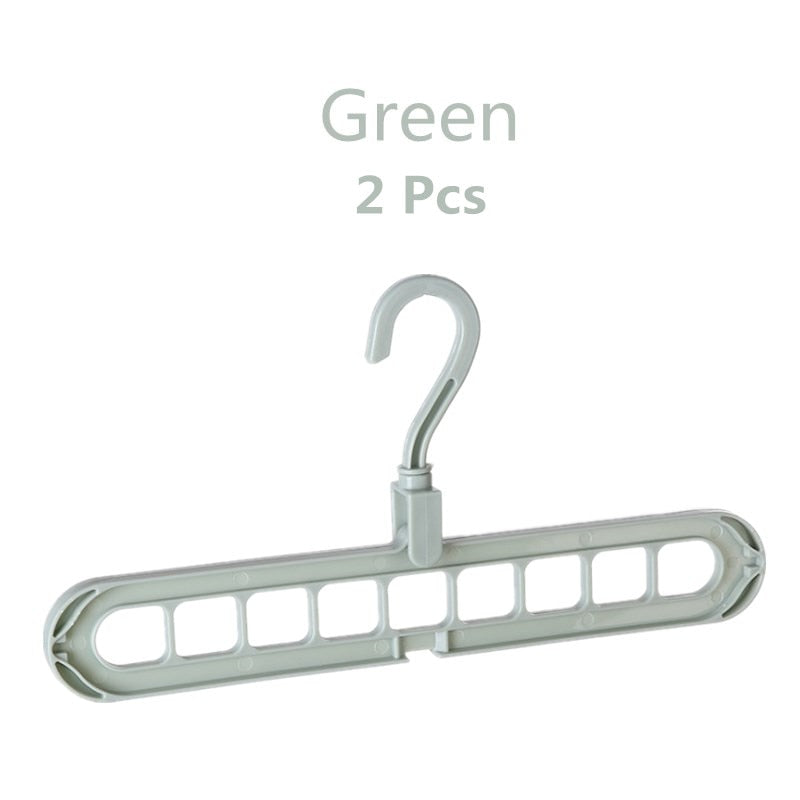 1/2pcs Magic Multi-port Support hangers for Clothes Drying Rack Multifunction Plastic Clothes rack drying hanger Storage Hangers hangers for clothes DailyAlertDeals YJ-LV-2PCS  