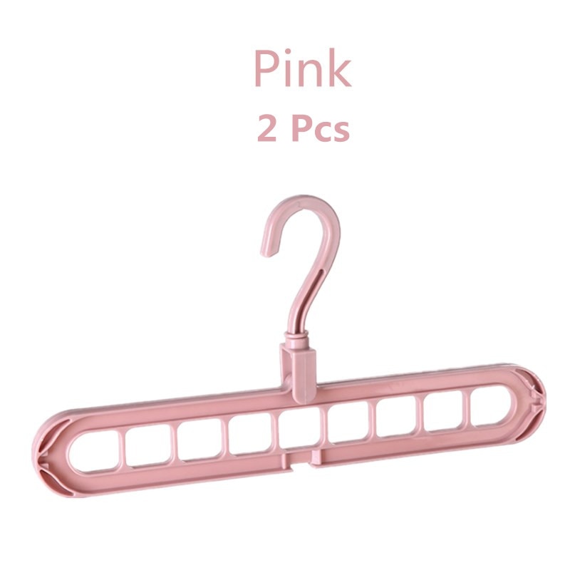1/2pcs Magic Multi-port Support hangers for Clothes Drying Rack Multifunction Plastic Clothes rack drying hanger Storage Hangers hangers for clothes DailyAlertDeals YJ-FENG-2PCS  