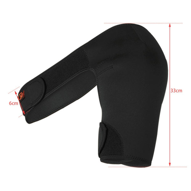 Adjustable Breathable Gym Sports Care Single Shoulder Support Back Brace Guard Strap Wrap Belt Band Pads Black Bandage Men/Women 0 DailyAlertDeals   