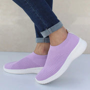 Women Shoes Knitting Sock Sneakers Women Spring Summer Slip On Flat Shoes Women Plus Size Loafers Flats Walking krasovki Famela 0 DailyAlertDeals Purple 5 