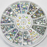 2mm/3mm/4mm/5mm AB Acrylic Diamond Nail Glitter Rhinestones Crystal DIY Nail Art Decorations Manicure Accessories Tools Nail Glitter Rhinestones DailyAlertDeals   