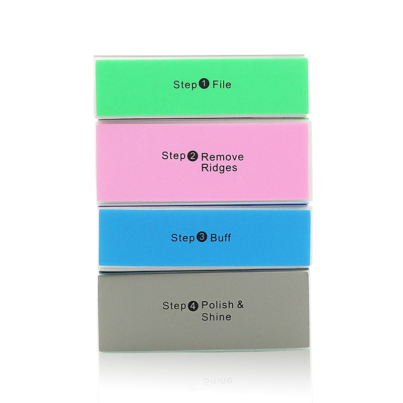 2 PCS/lot Nail Art Sanding File Polish Buffer Block Shiner File 4 sides Nail Art Polisher Manicure Nail File For Nail art tools Manicure Care Tool DailyAlertDeals   