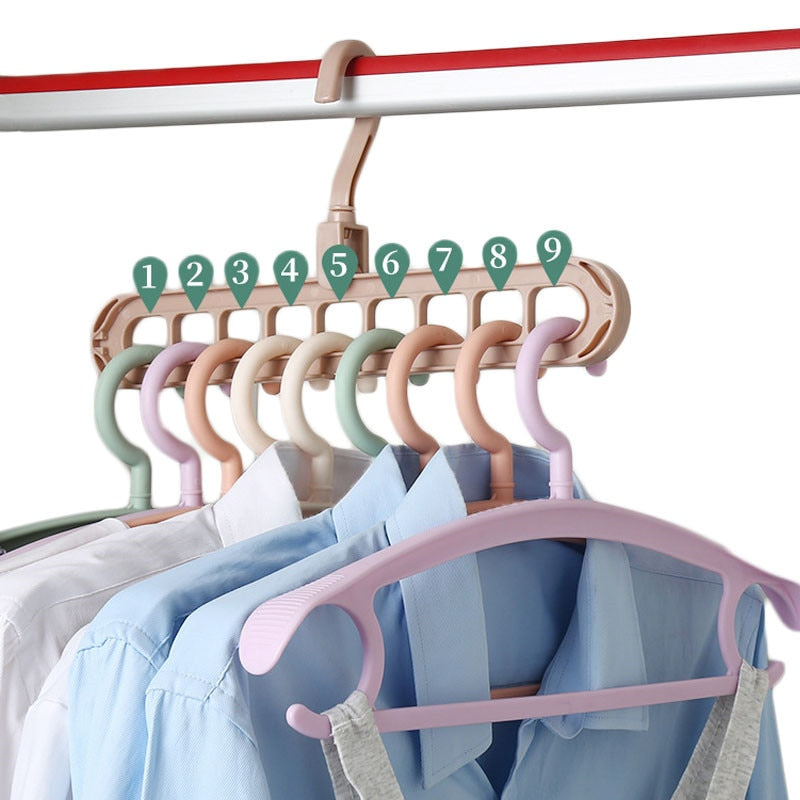 1/2pcs Magic Multi-port Support hangers for Clothes Drying Rack Multifunction Plastic Clothes rack drying hanger Storage Hangers hangers for clothes DailyAlertDeals   