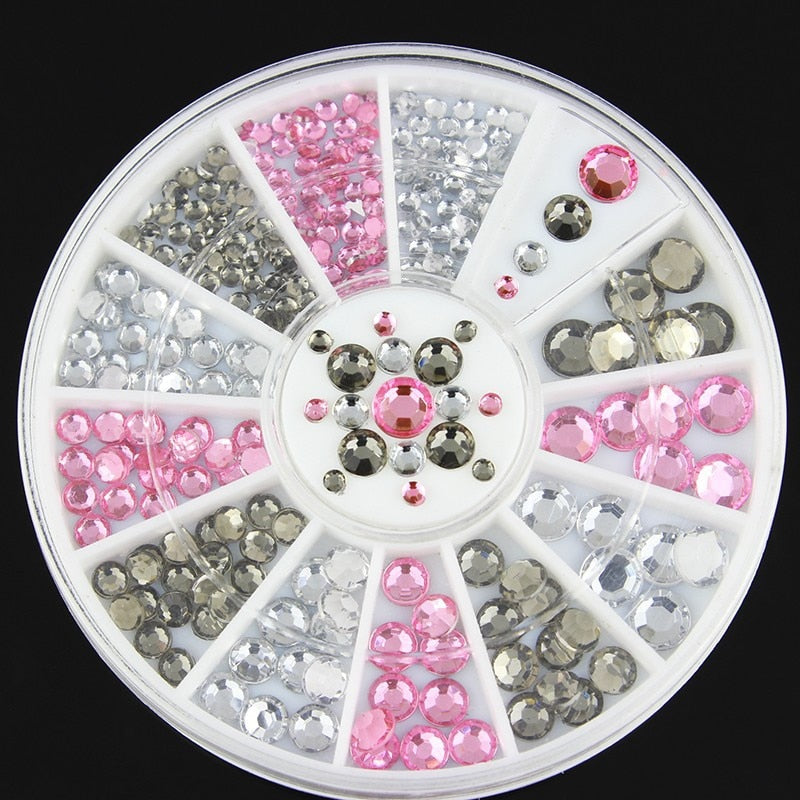 2mm/3mm/4mm/5mm AB Acrylic Diamond Nail Glitter Rhinestones Crystal DIY Nail Art Decorations Manicure Accessories Tools Nail Glitter Rhinestones DailyAlertDeals 033  