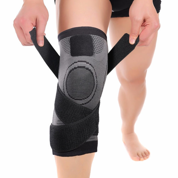 Sports Fitness  Knee Pads Support Bandage Braces Elastic Nylon Sport Compression  Sleeve for Basketball 0 DailyAlertDeals Gray S China
