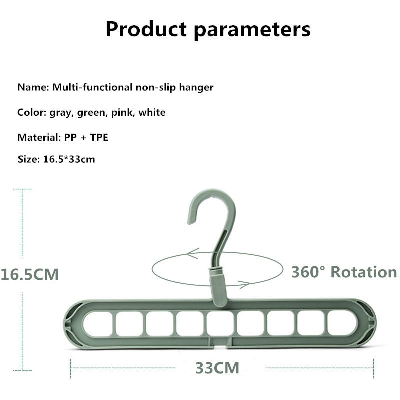 1/2pcs Magic Multi-port Support hangers for Clothes Drying Rack Multifunction Plastic Clothes rack drying hanger Storage Hangers 0 DailyAlertDeals   