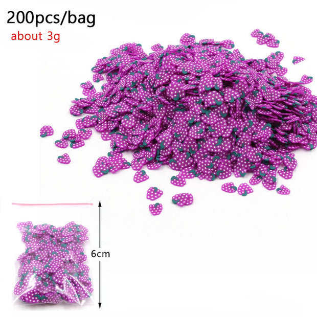 DIY Fluffy Slime Toys Putty Soft Clay Light Lizun Flavor Charms for Slime Supplies Plasticine Gum Polymer Clay Antistress 0 DailyAlertDeals 200Pcs Grape  