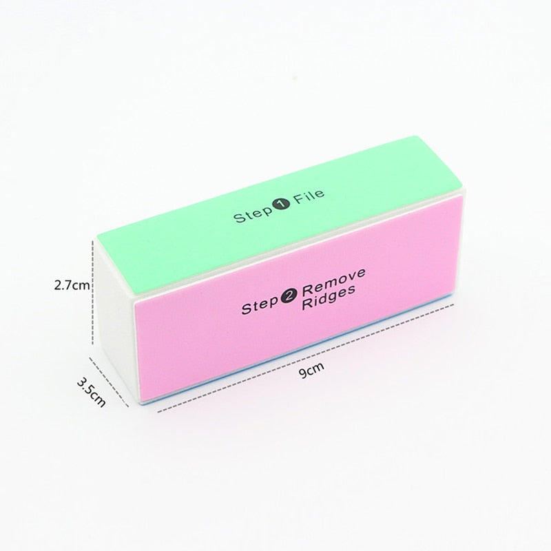 2 PCS/lot Nail Art Sanding File Polish Buffer Block Shiner File 4 sides Nail Art Polisher Manicure Nail File For Nail art tools Manicure Care Tool DailyAlertDeals   